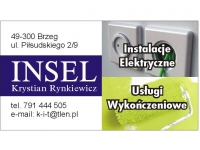 INSEL Krystian Rynkiewicz KOM: 791 444 505 elektryk wykończenia Brzeg okolice najtaniej